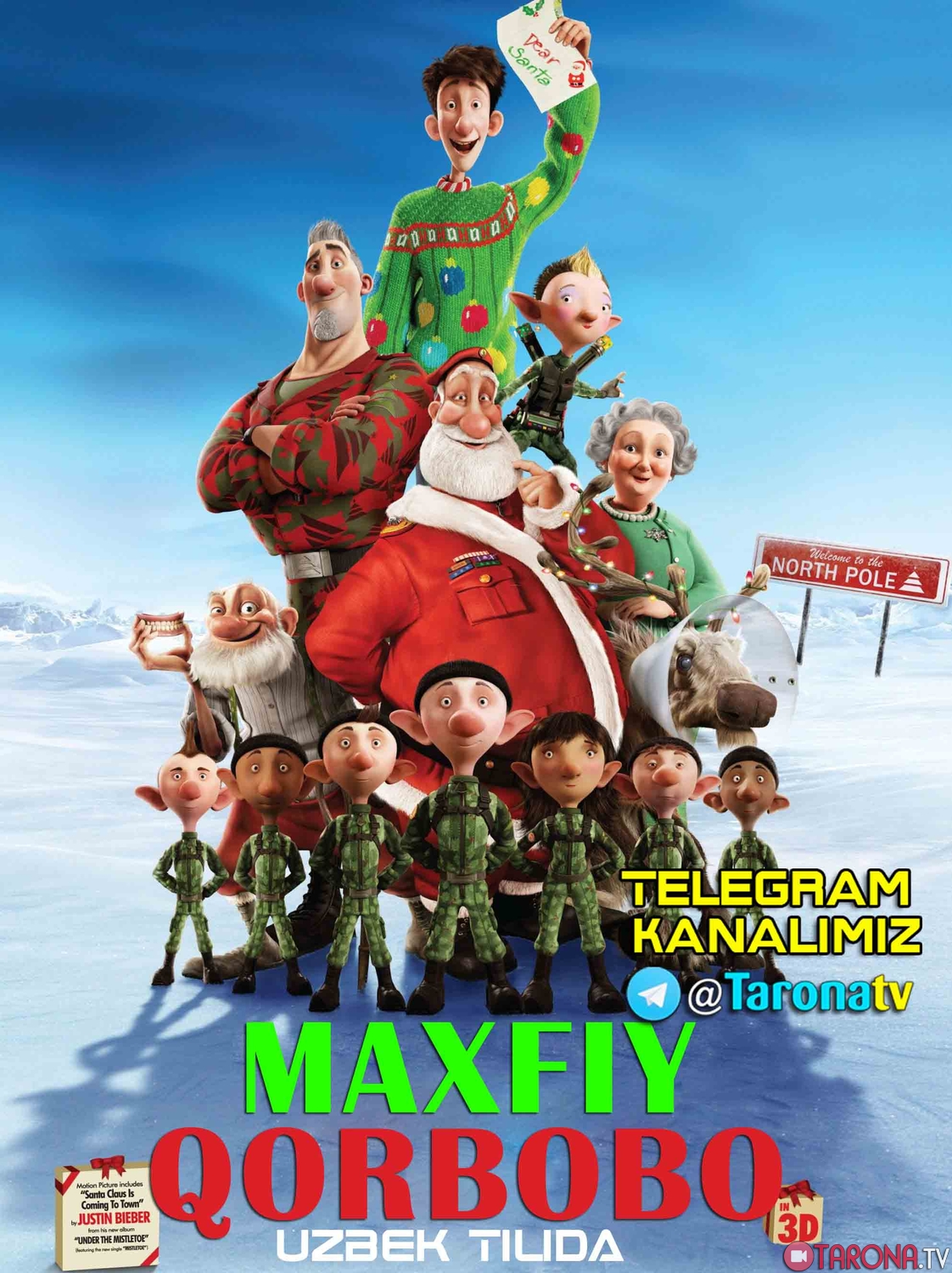 Maxfiy Qorbobo Multfilm, Uzbek tilida 2014